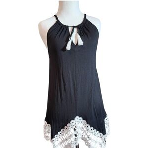 INC International‎ Concepts Black Asymmetrical Sleeveless Tank Top